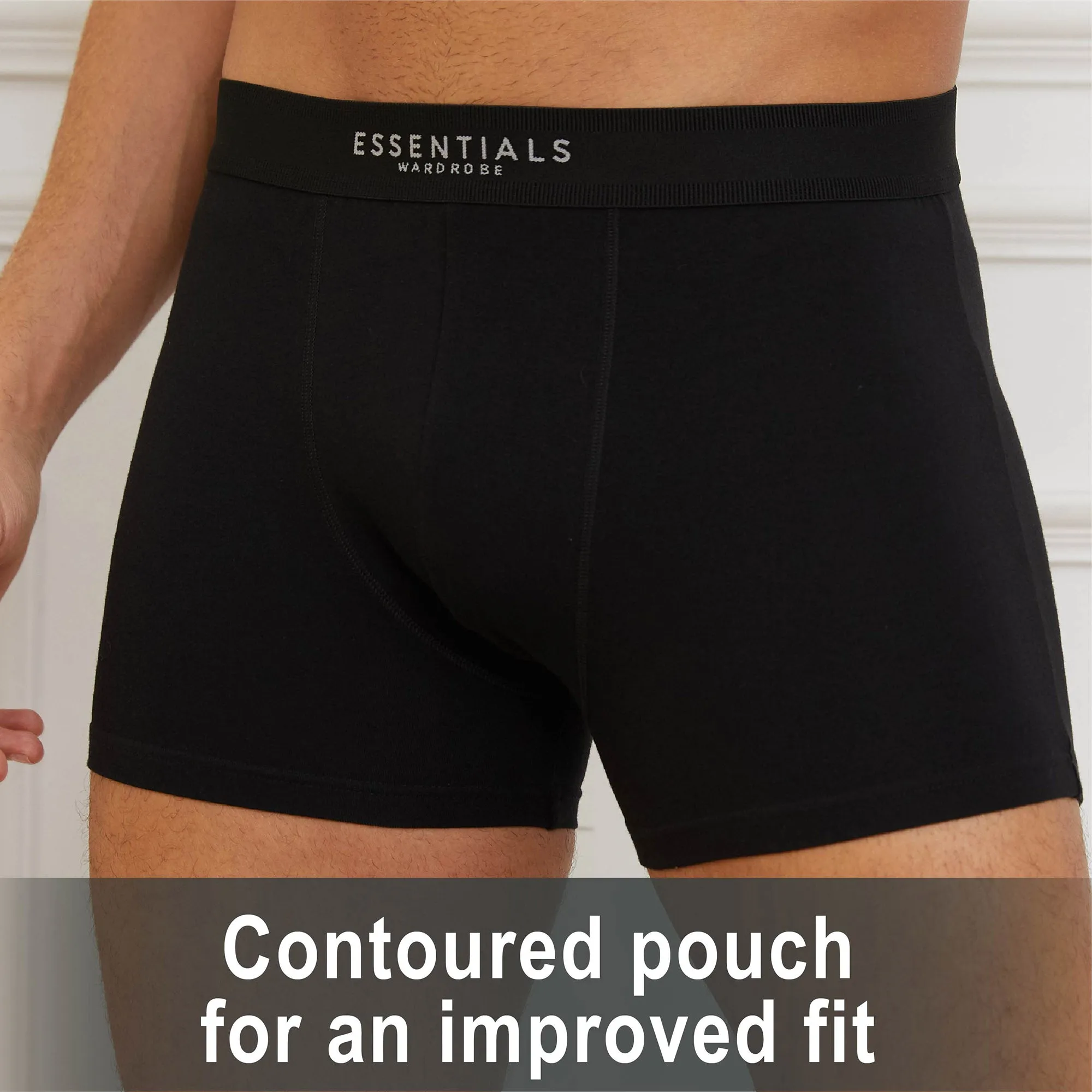 6PK Mens Boxer Premium Black