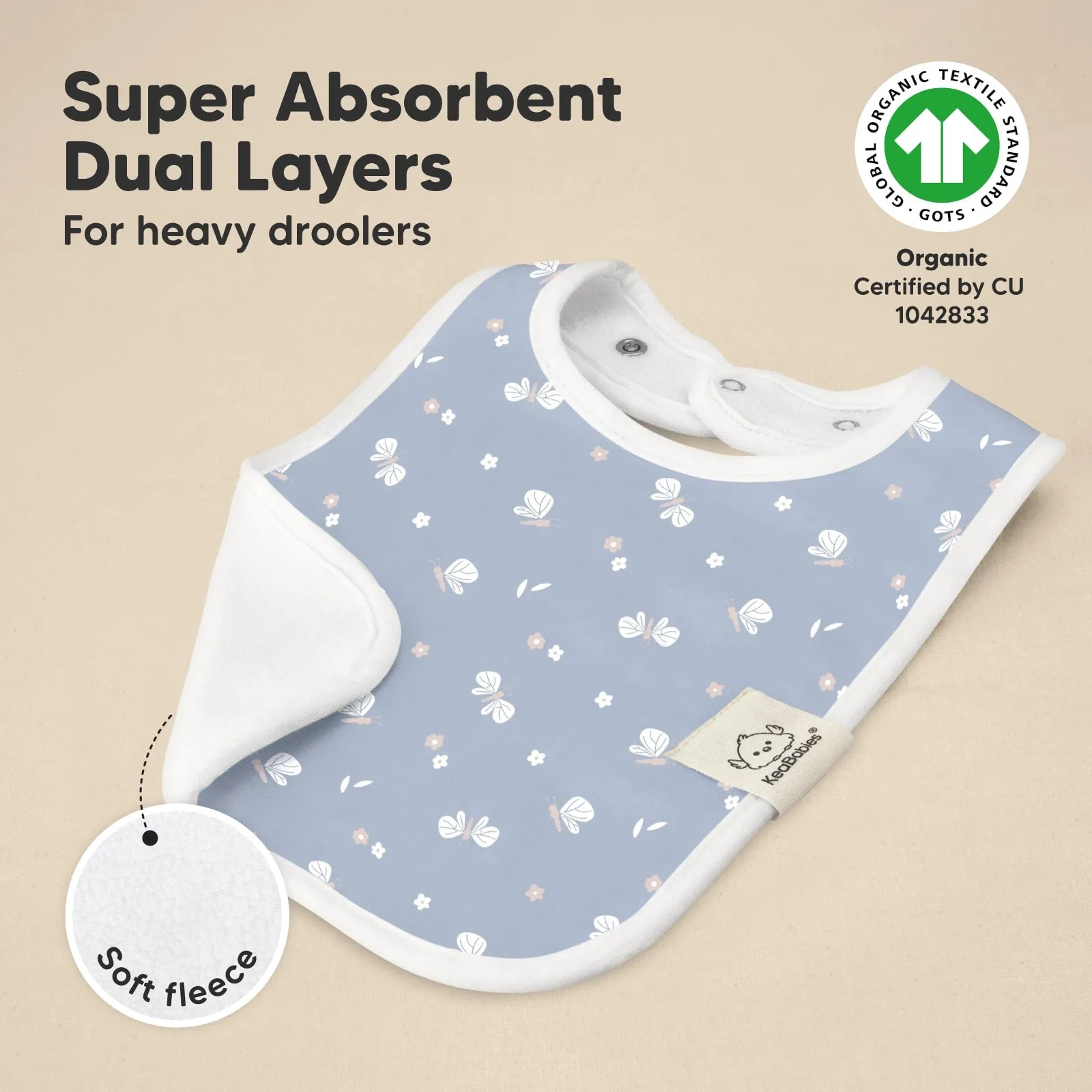8-Pack Coast Drool Bibs (Fleur)