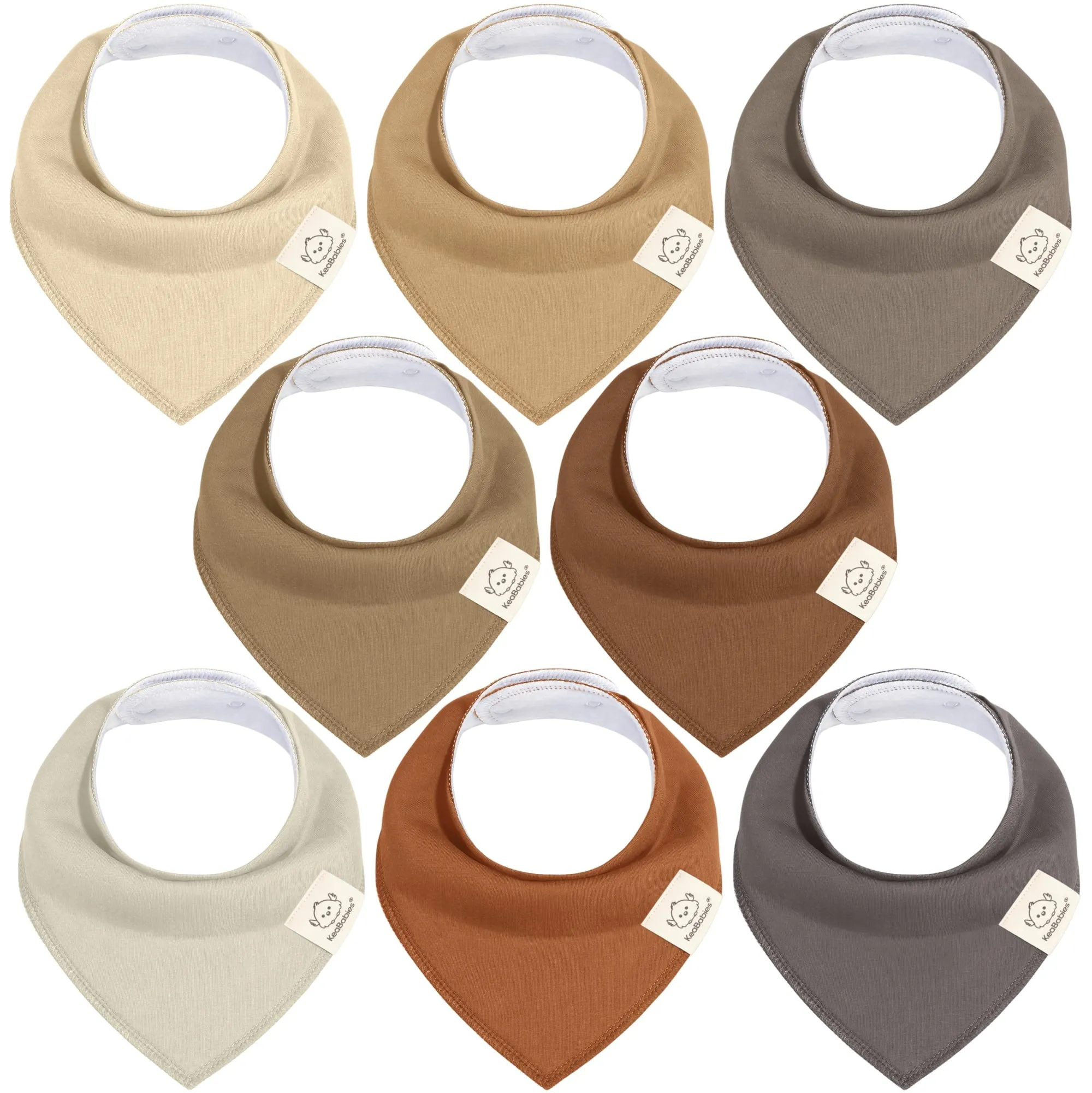 8-Pack Organic Bandana Bibs (Boy)