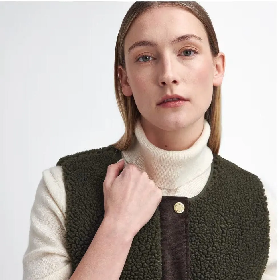 Barbour Dulsie Liner Fleece In Olive/Ancient Tartan