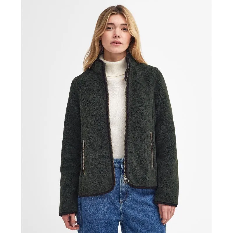 Barbour Laven Ladies Fleece Jacket - Olive/Classic