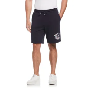 Big & Tall Brushed Black Fleece Short