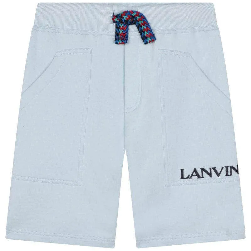 Boys Pale Blue Curb Shorts