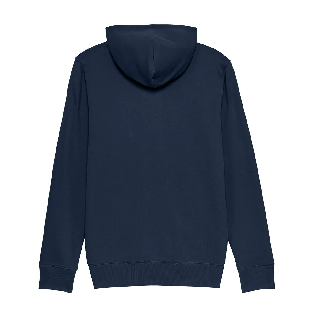 Café del Mar White Tile Logo Men's Iconic Zip-through Hoodie