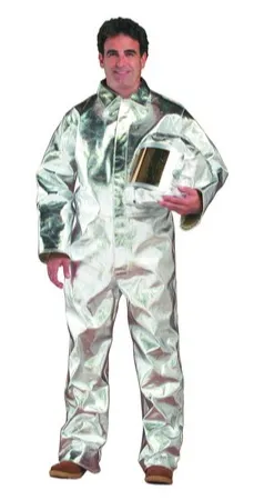 Chicago Protective Apparel 605-ACF Heat Resistive Aluminized Carbon Fleece 12 oz Coveralls | Free Shipping and No Sales Tax