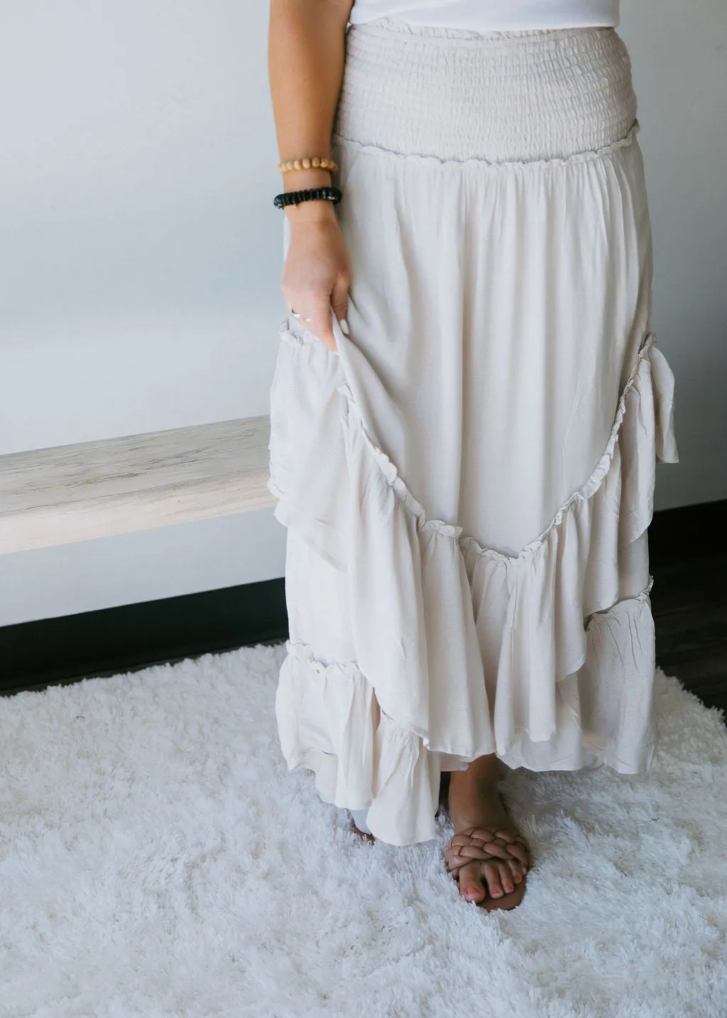 Demri Ruffle Maxi Skirt FINAL SALE