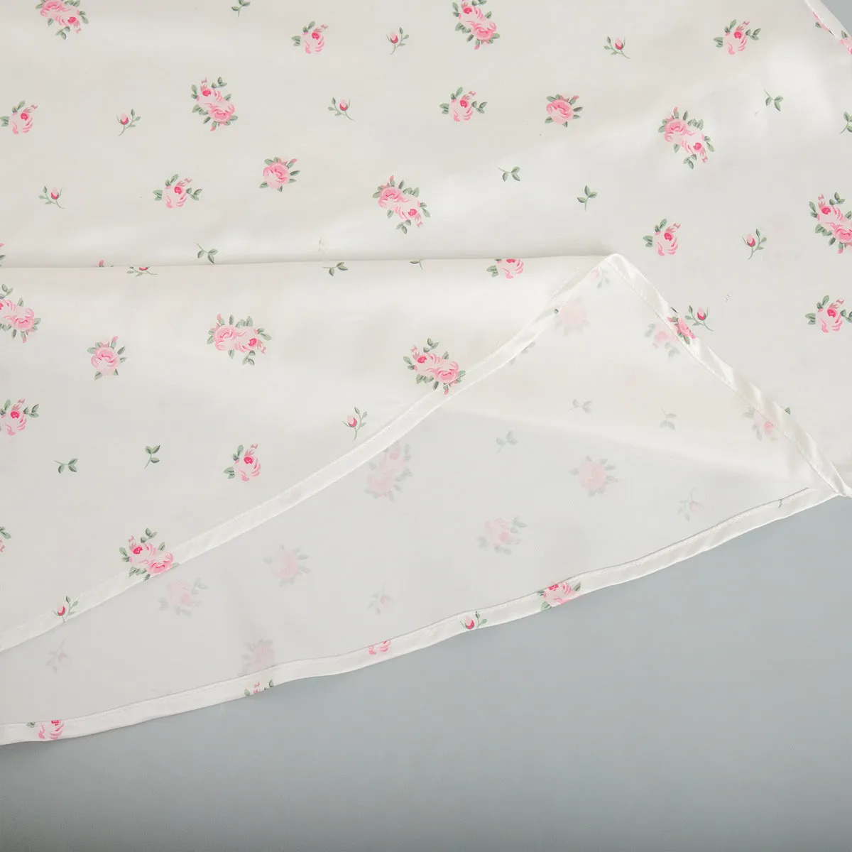 Elegant Floral Satin Printed High Waist Printed Skirt
