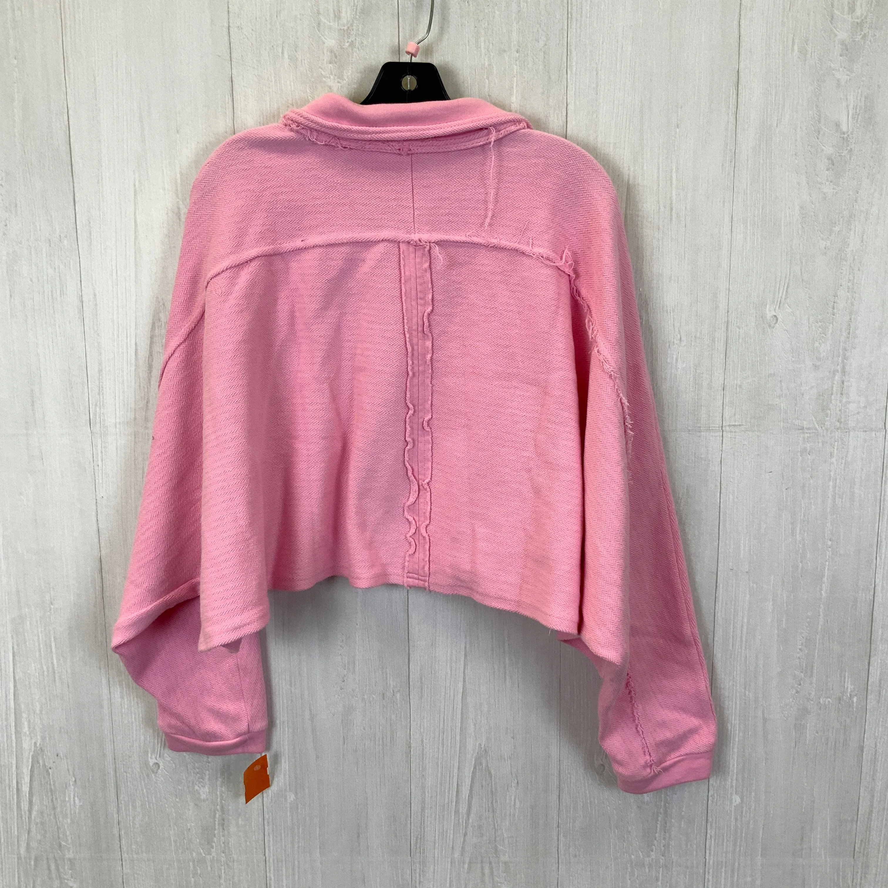 Jacket Fleece By Clothes Mentor In Pink, Size: L