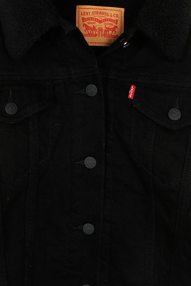 Levi's Men's Denim Sherpa Lined Trucker Jean Jacket