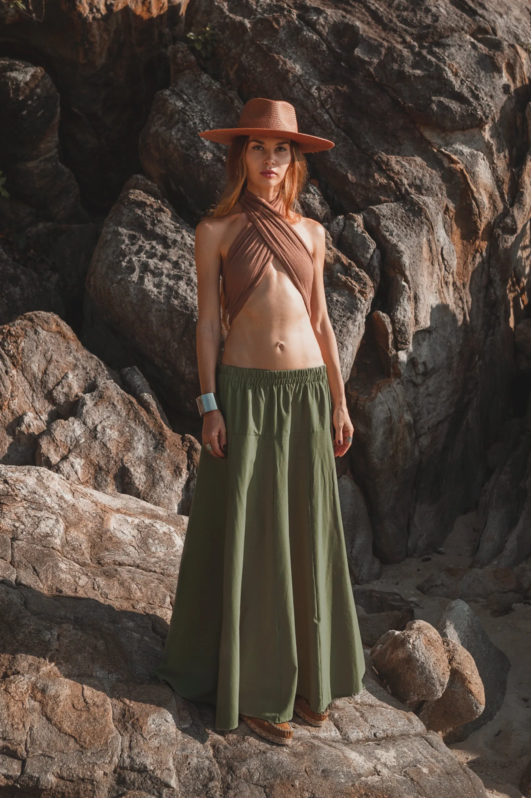 Maxi Skirt Aurora Olive