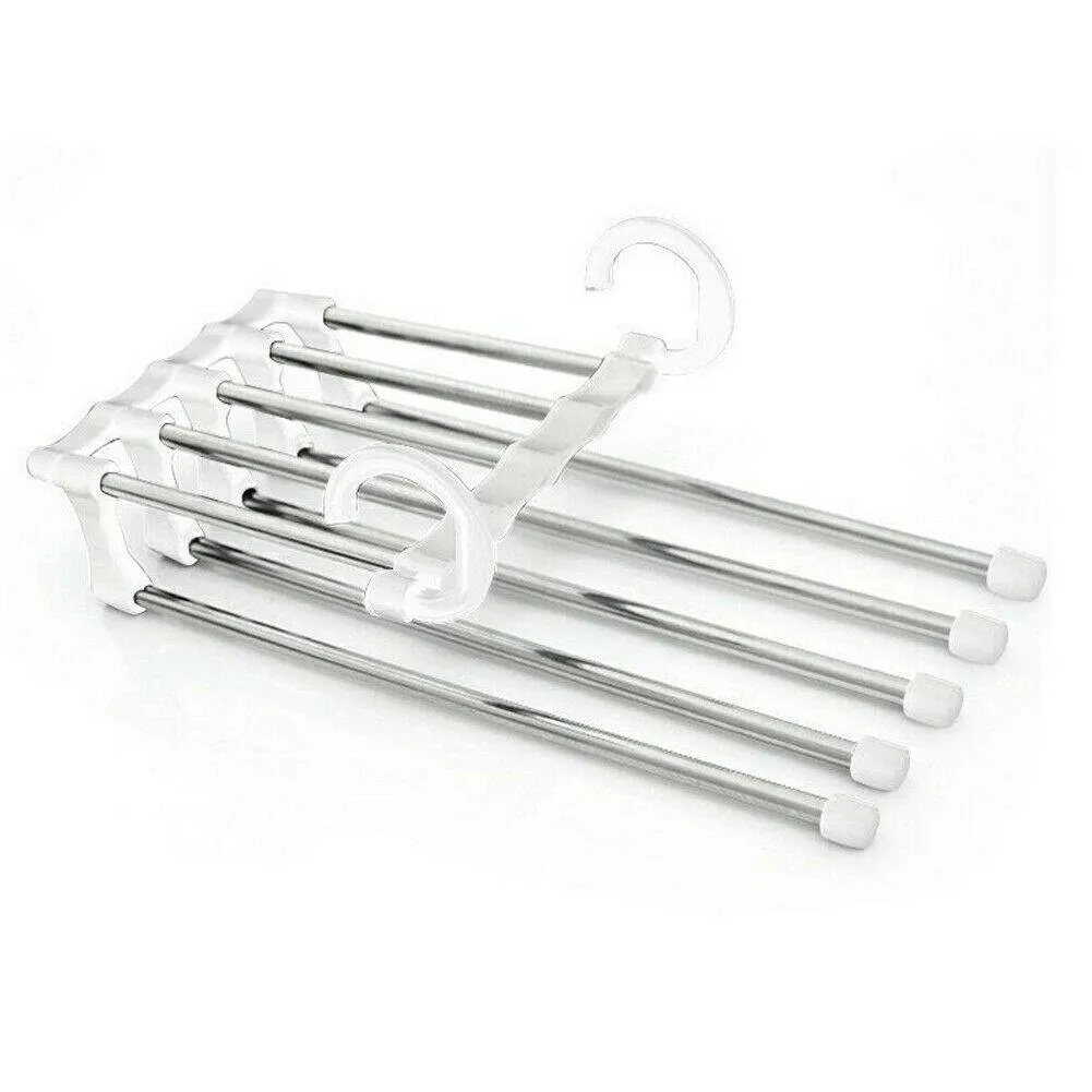 Multi-Layer Hanging Pants Storage Rack Five in One hundred Magical Magic Hanger