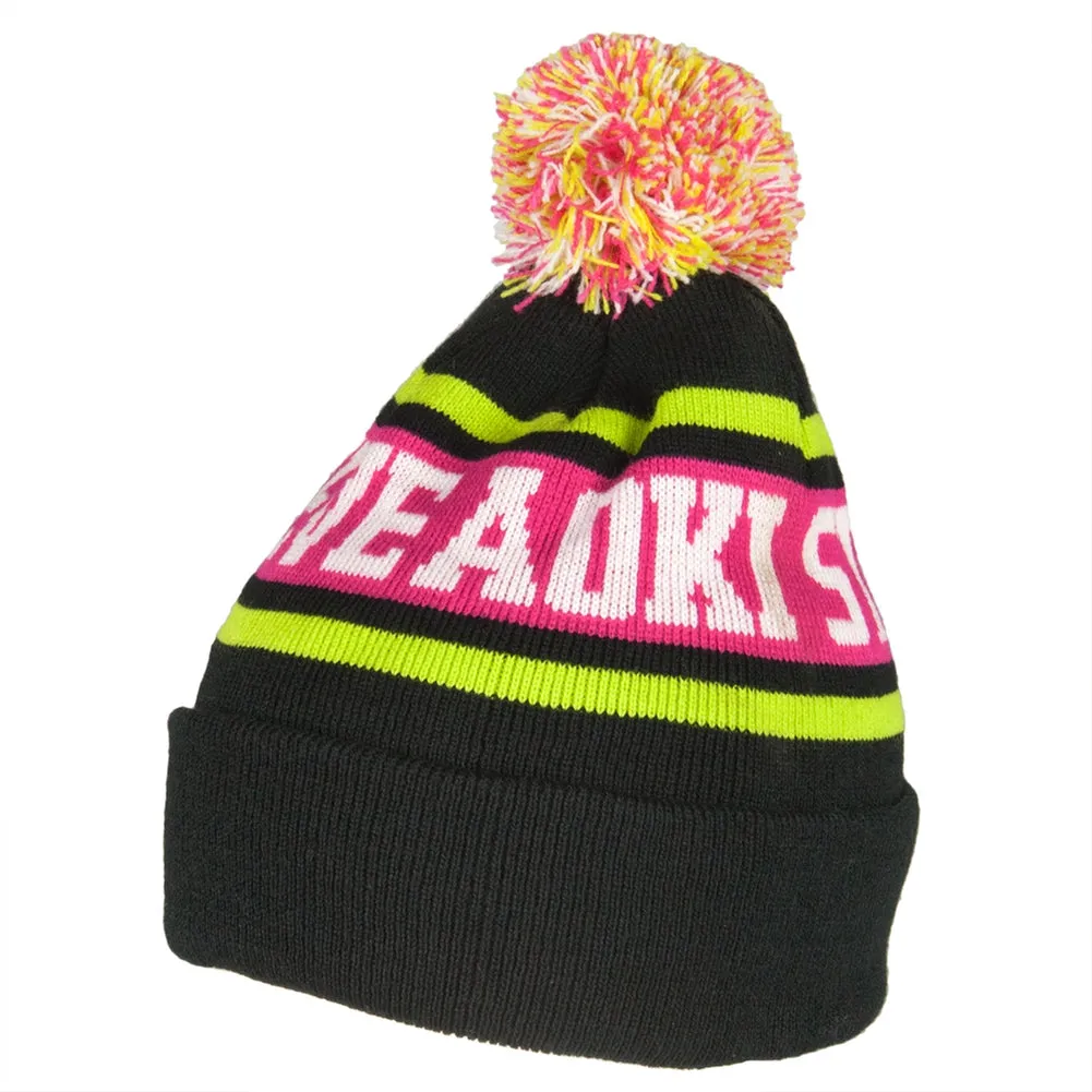 Steve Aoki - Letters Pom Pom Knit Hat