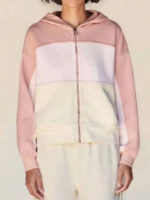 Sundry Track Jacket in Adobe/Eggshell